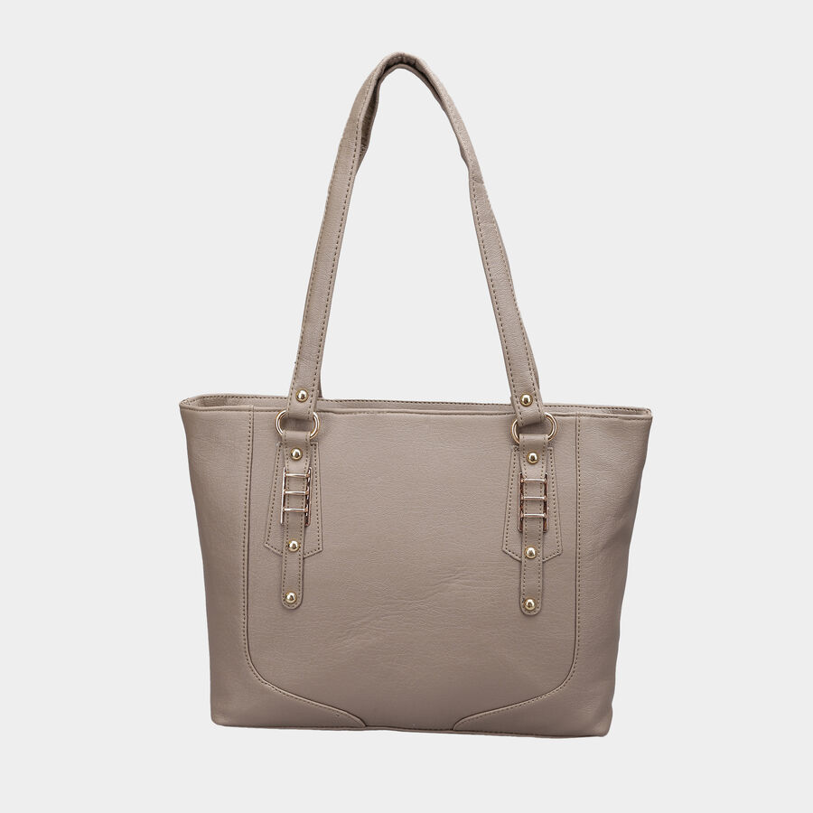 Women's Polyurethane Tote Bag, Embellished, Medium Size, , large image number null