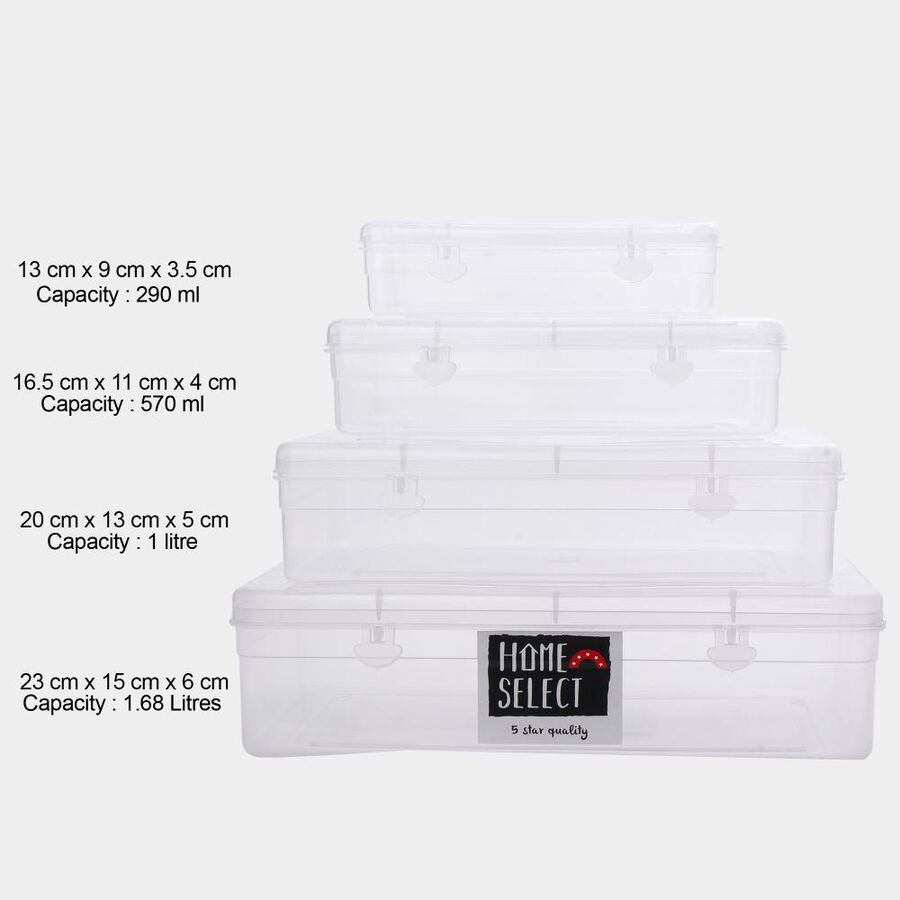 Plastic Container Set of 4, , large image number null