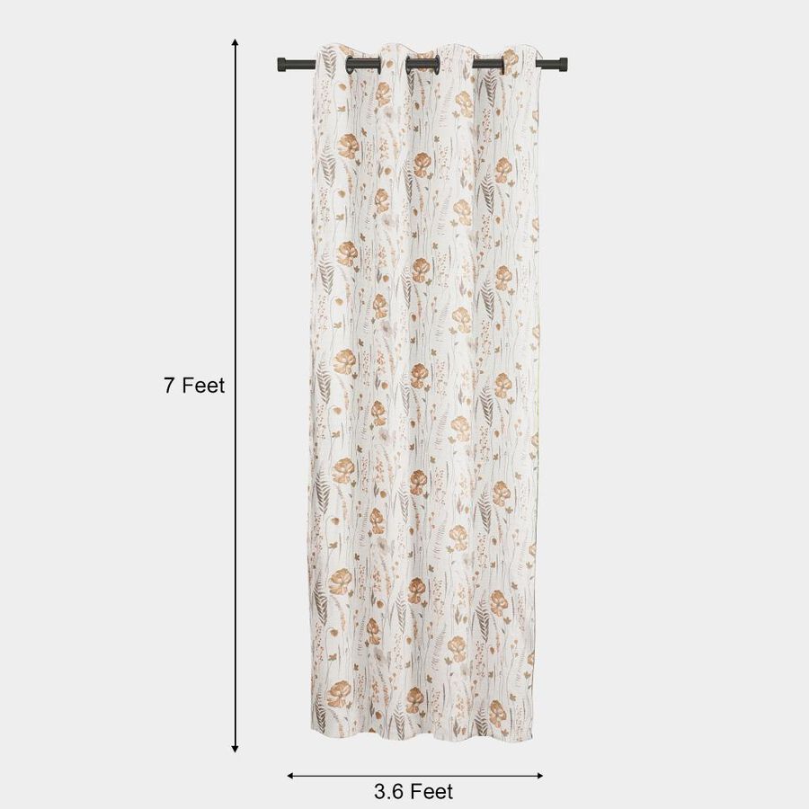 7ft. Brown Microfiber Door Curtain, , large image number null