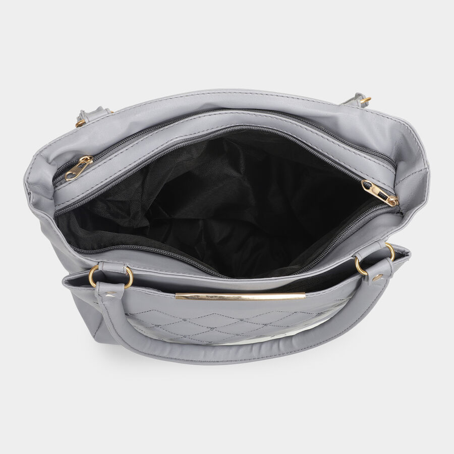 Grey Women's Hand Bag, , large image number null