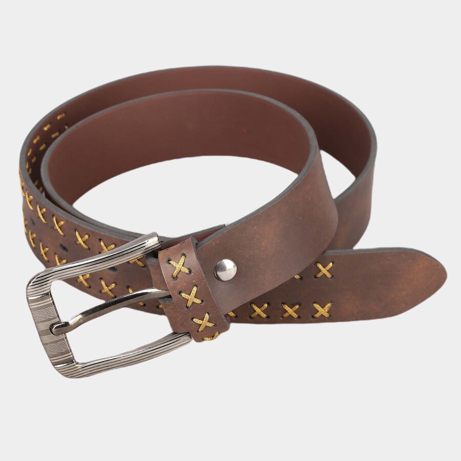 Men's Polyurethane Casual Belt, Size 36, Braided/Weaving, , large image number null