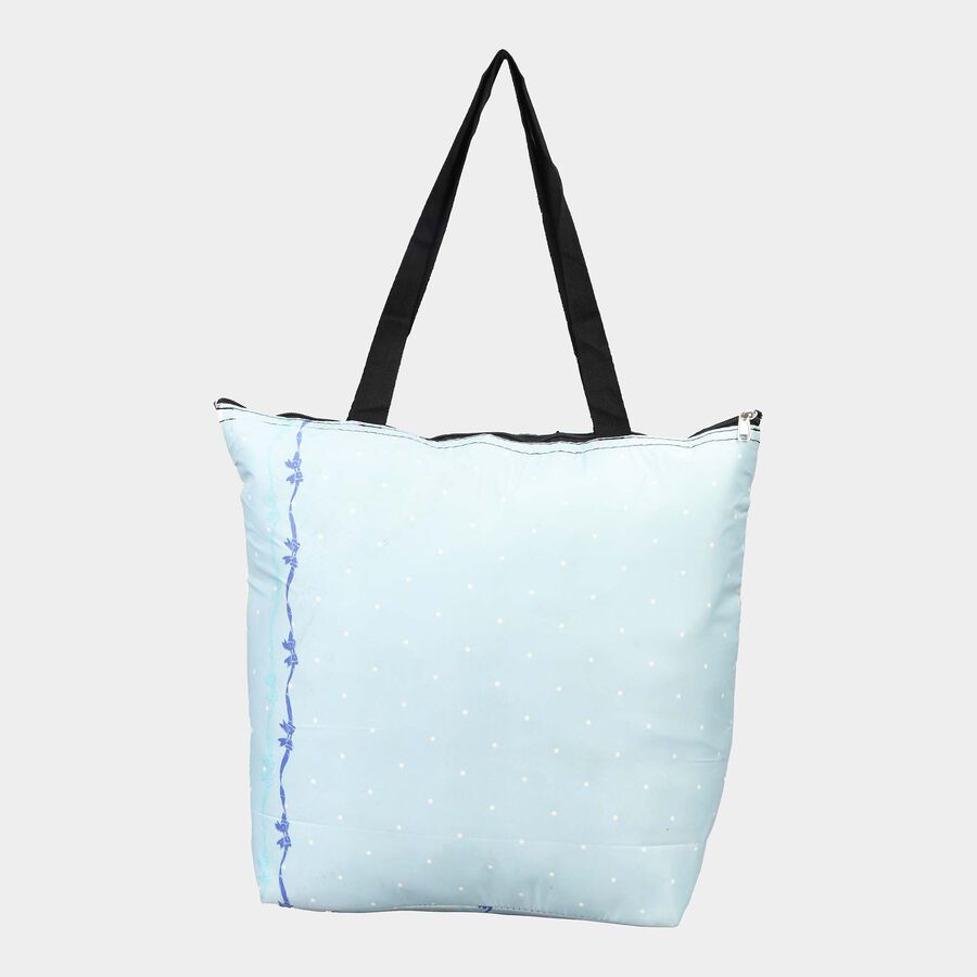 Women's Blue Fabric Tote Bag, , large image number null