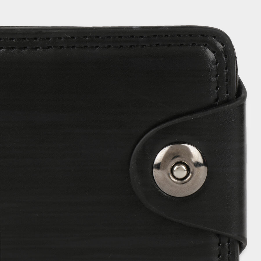Men PU Black Wallet, , large image number null