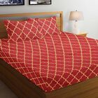 110 GSM Microfiber Double Bedsheet With 2 Pillow Covers, , small image number null