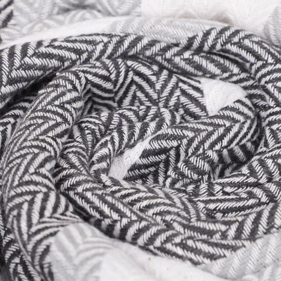 220 GSM Grey Cotton Blend Bath Towel, , large image number null