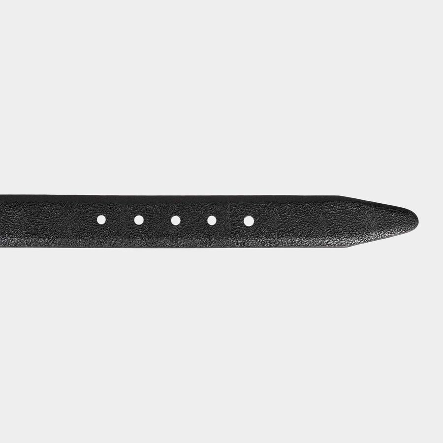 Men's Black Polyurethane Casual Belt, , large image number null
