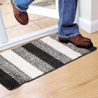Grey Polyester Bedside Runner, , small image number null