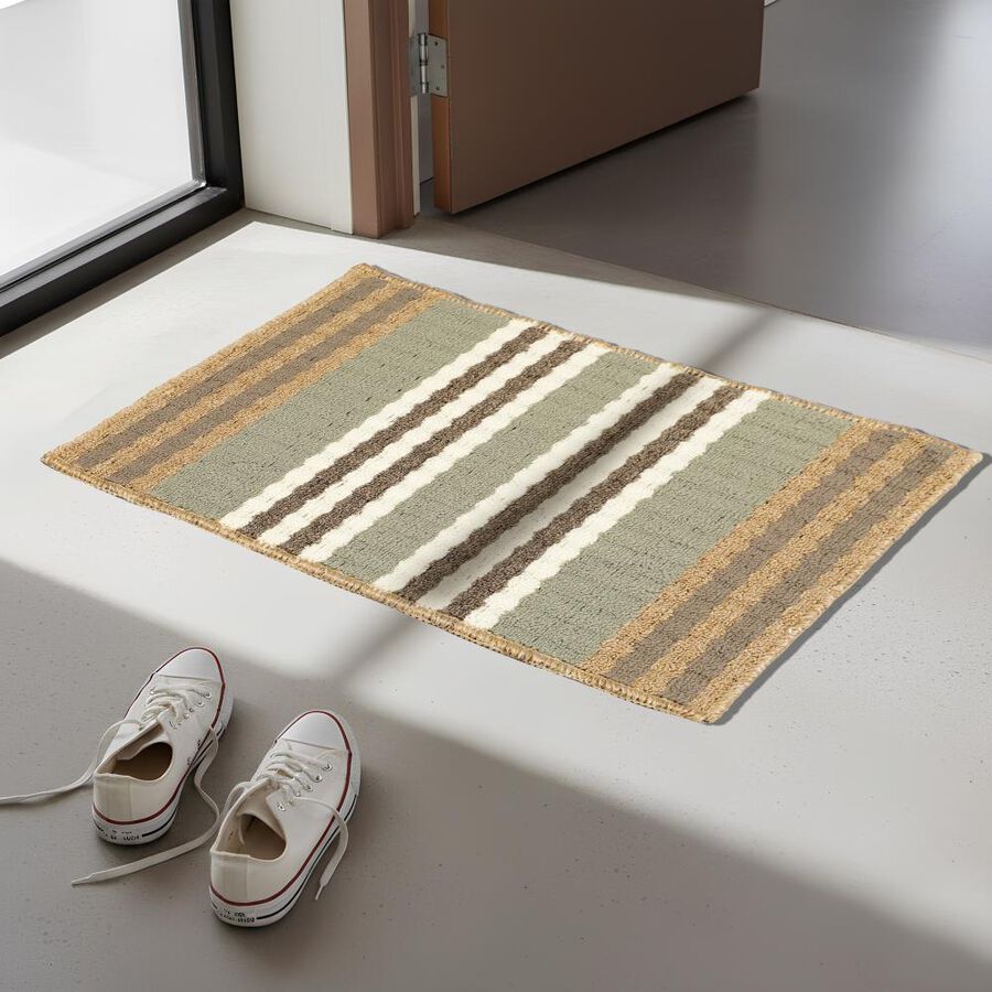 Anti-SKId Brown Polypropylene Door Mat, , large image number null