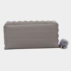 Women's Grey Polyurethane Hand Pouch, , small image number null