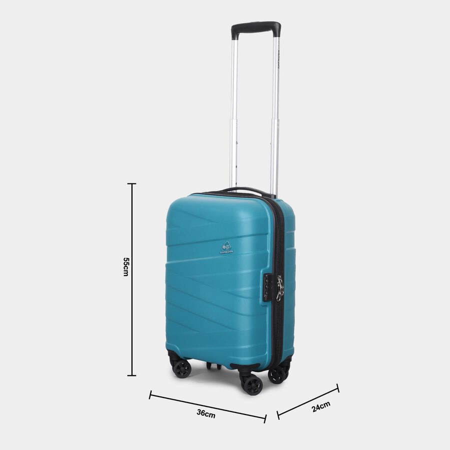 8-Wheel Light Green Polypropylene Hard Case Trolley, Small, , large image number null