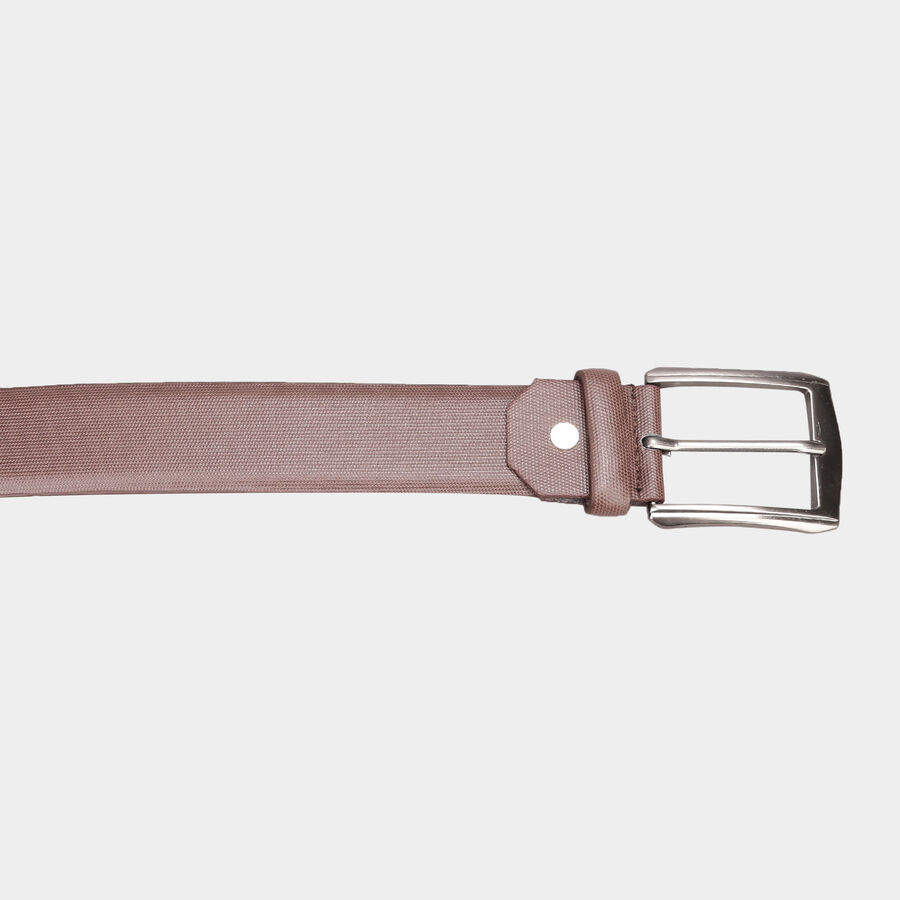 Men's Polyurethane Casual Belt, Size 40, Textured, , large image number null