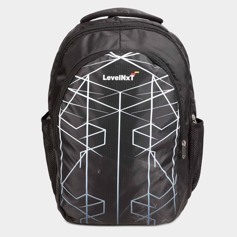 Black Polyester Backpack, 24 L(Approx), , large image number null