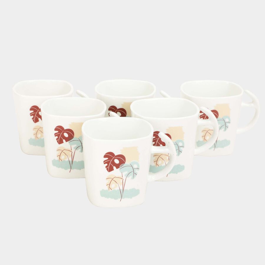 Bone China Mug, 150 ml, Set of 6, , large image number null