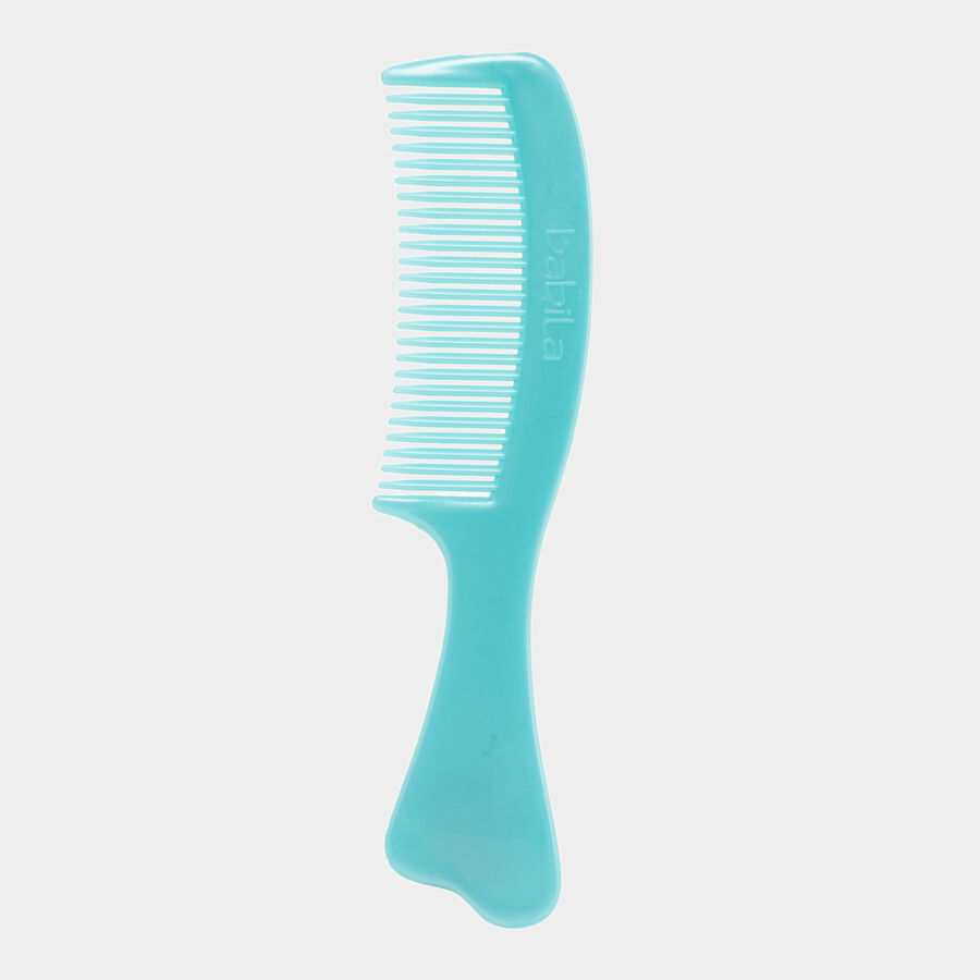 Plastic Hair Comb, Set of 6 - Colour/Design May Vary, , large image number null