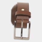 Men's Brown Leather Casual Belt, , small image number null