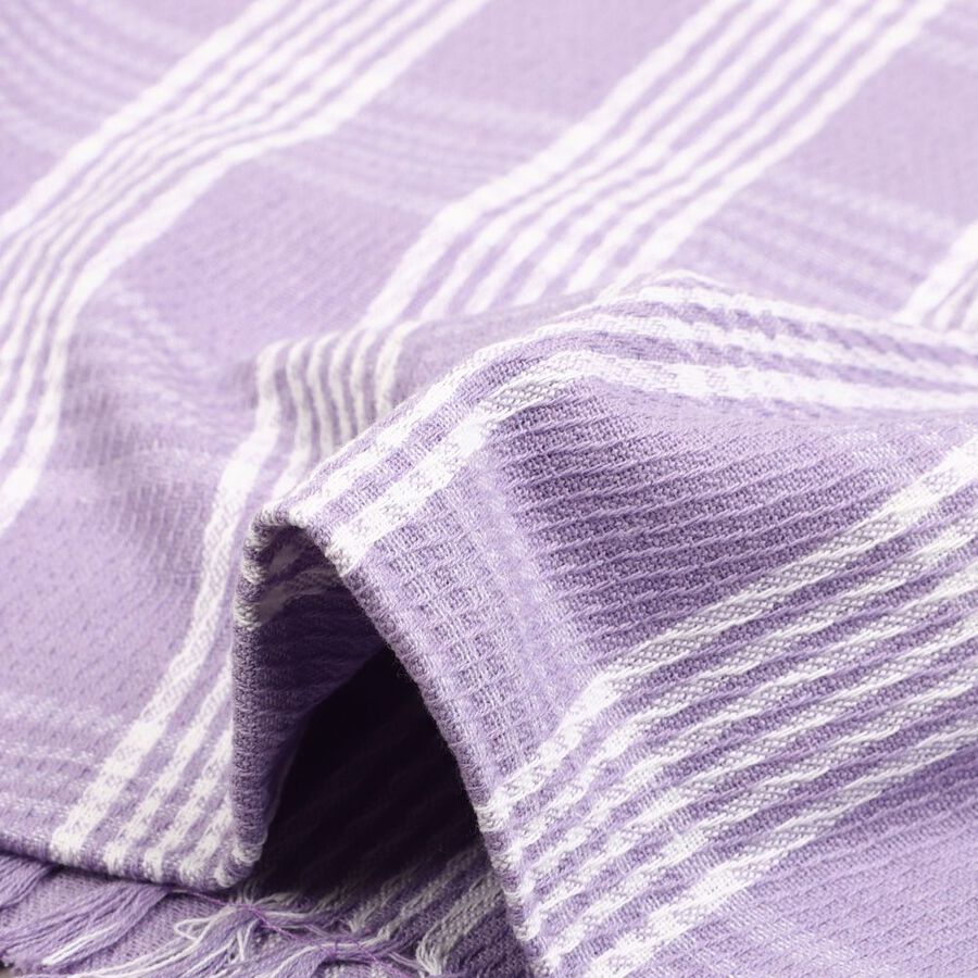 220 GSM Polyurethanerple Cotton Blend Bath Towel, , large