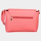 Women's Pink Polyurethane Handbag, , small image number null