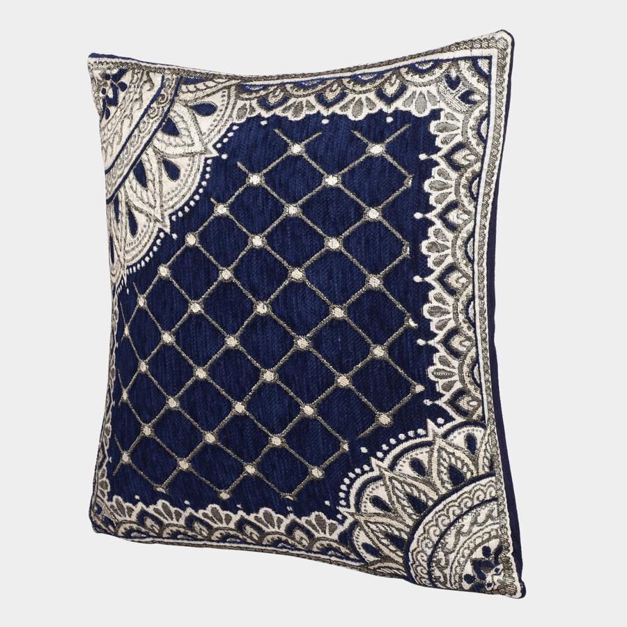 Blue Polyester Cushion Cover, , large image number null