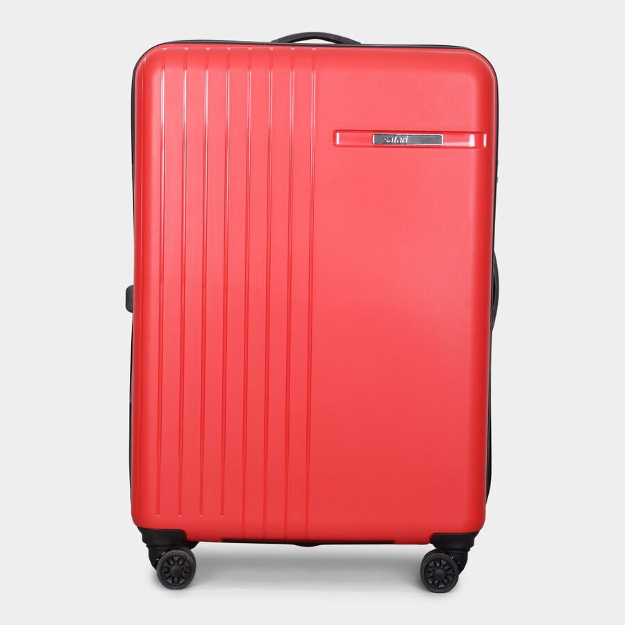 8-Wheel Red Polypropylene Hard Case Trolley, Large, , large image number null