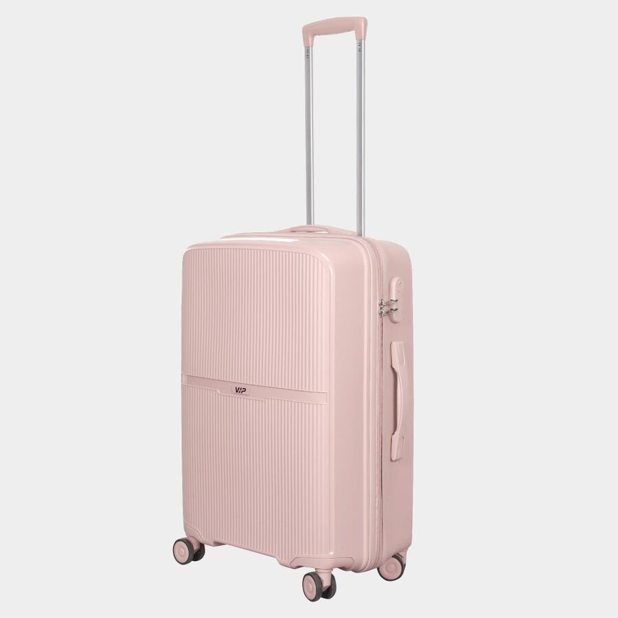 8-Wheel Light Pink Polycarbonate Hard Case Trolley, Medium, , large image number null