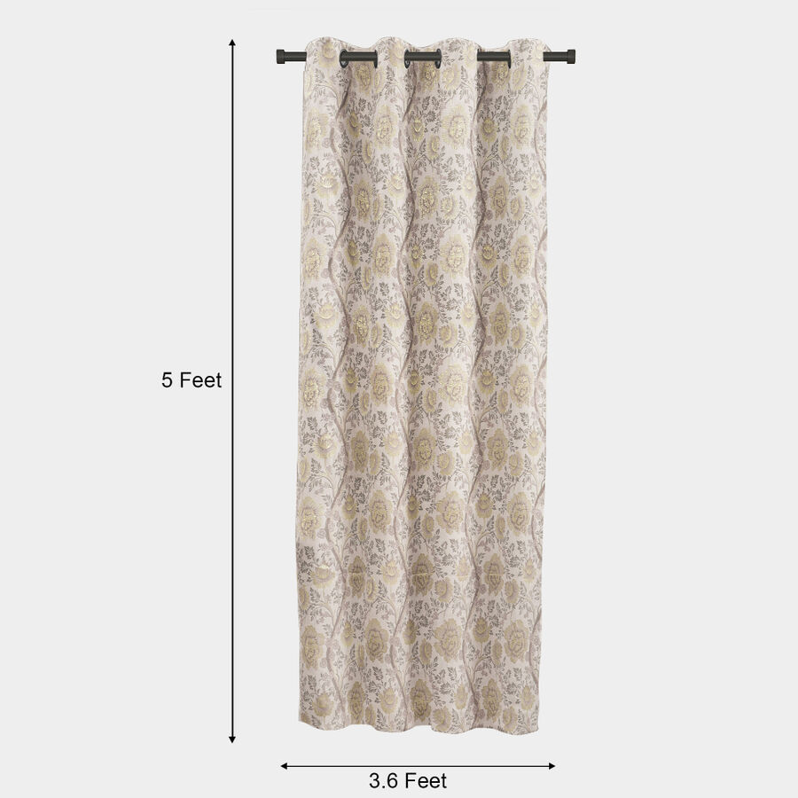 5 ft. Light Grey Polyester Curtain, , large image number null