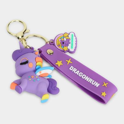 Unicorn Grey Keychain 