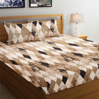 120 GSM Brown Microfiber Double Bedsheet, , small image number null