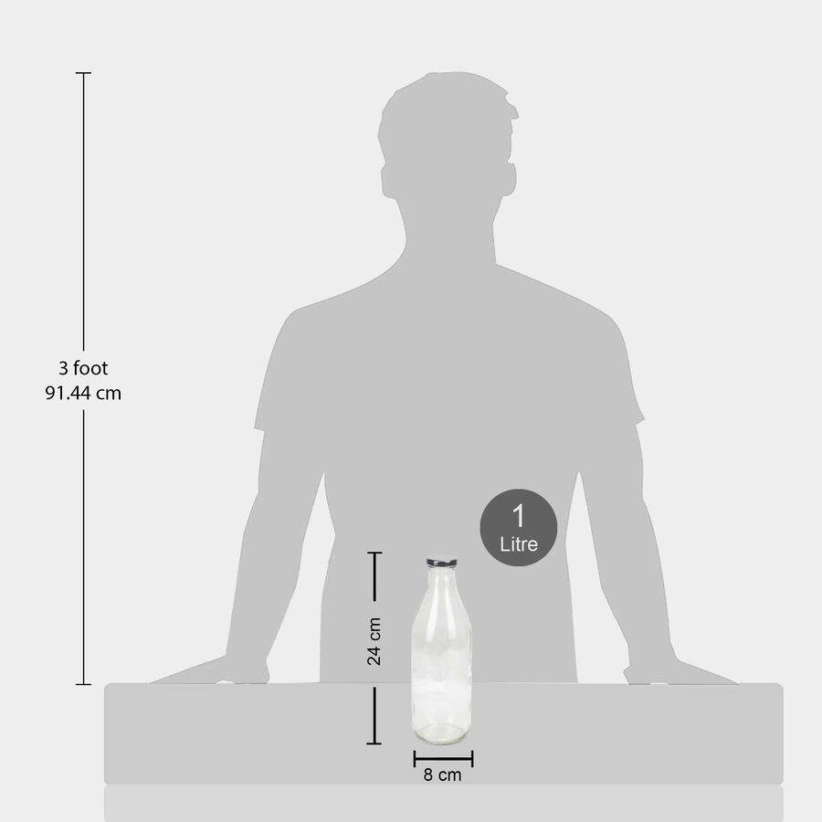 1 Pc. 1 L Glass Bottle, , large image number null