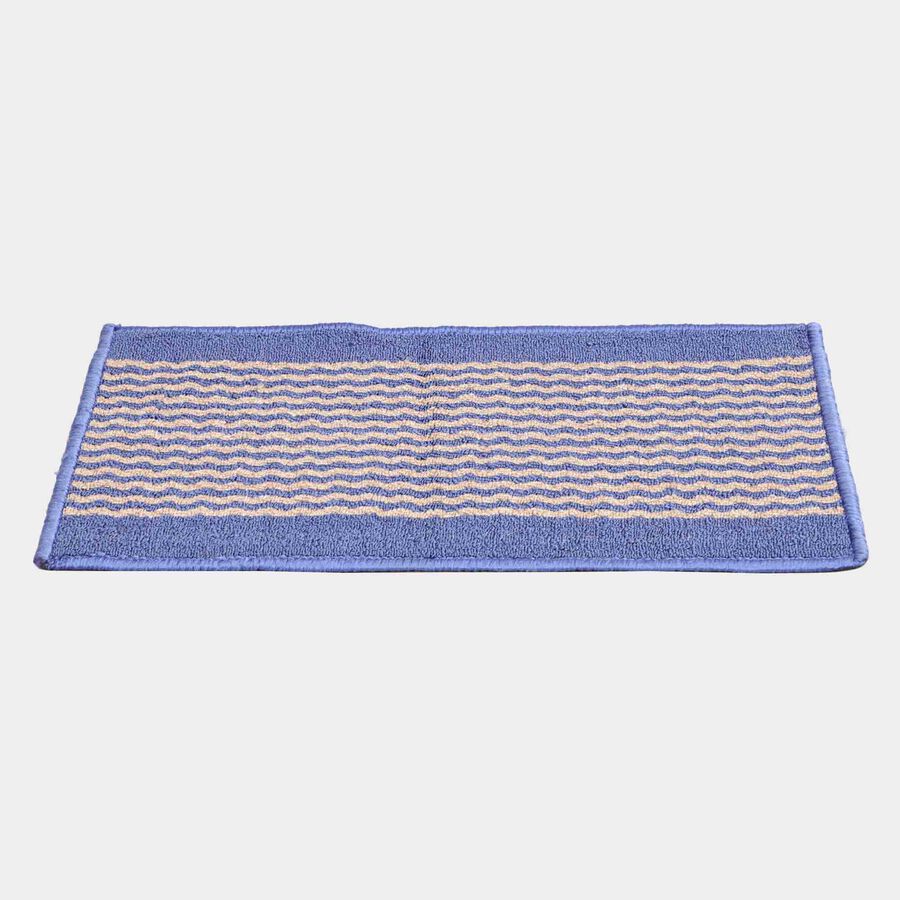 Anti-Skid Blue Polyester Door Mat, , large image number null