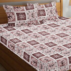 120 GSM Brown Polyester Double Bedsheet, , small image number null