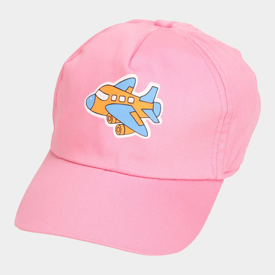 Kid's Light Pink Canvas Cap, , large image number null