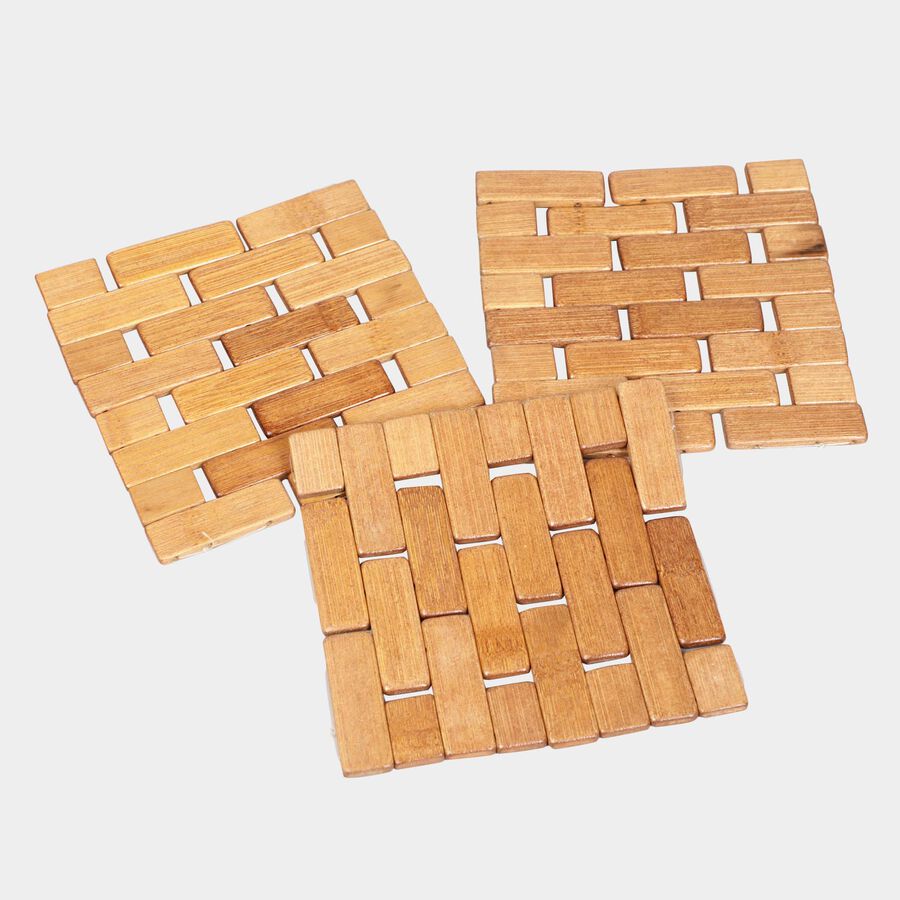 Brown Wood Coaster, , large image number null