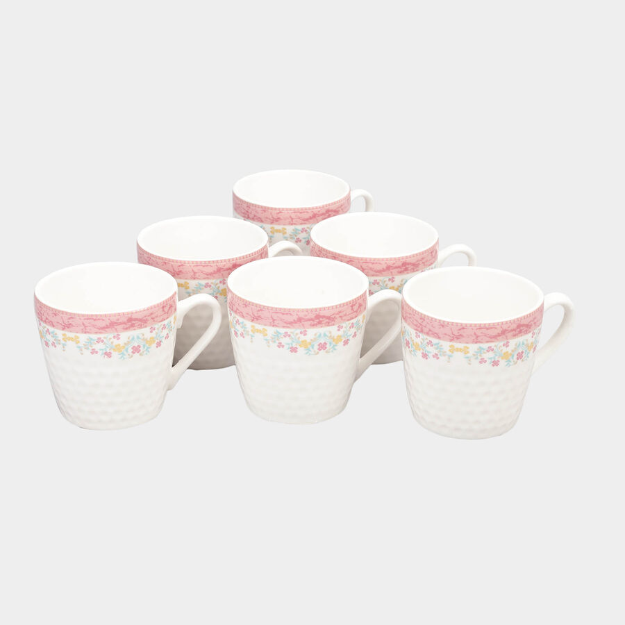 180 ml Bone China Mug Set of 6, , large image number null