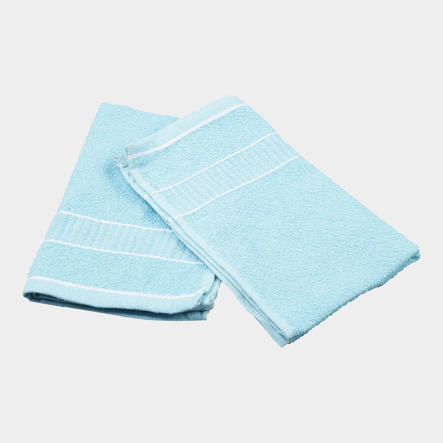 200 GSM Blue Cotton Hand Towel, , large image number null
