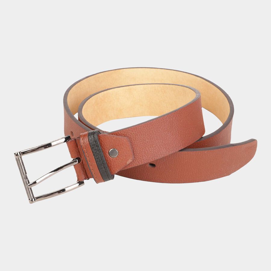 Men's Polyurethane Casual Belt, Size 36, Textured, , large image number null