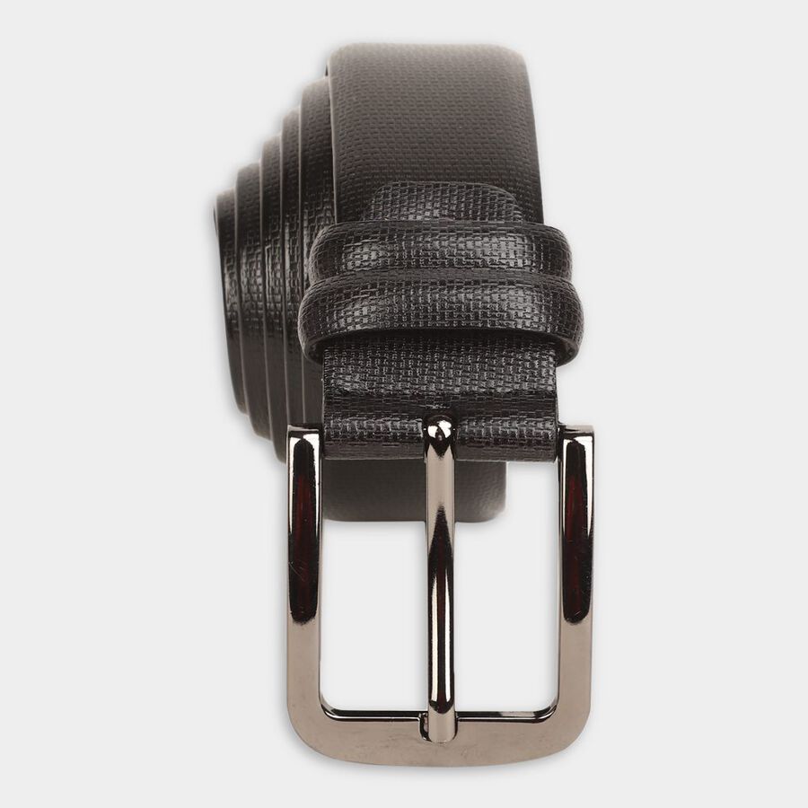 Men's Black Polyurethane Casual Belt, , large image number null