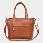 Women Tan Polyurethane Handbag, , small image number null