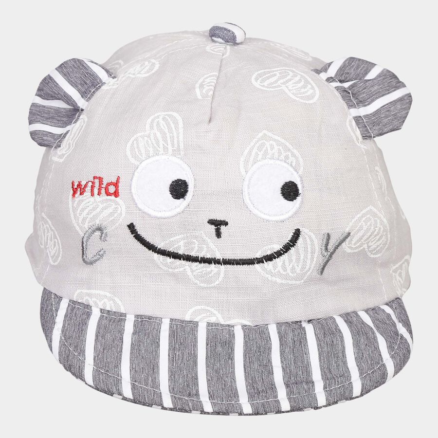 Kids' Grey Nylon Cap, , large image number null
