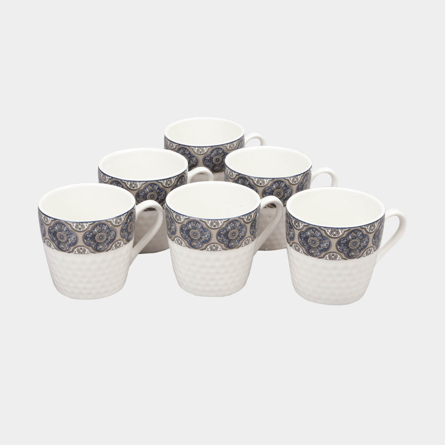 180 ml Bone China Mug, Set of 6, , large image number null
