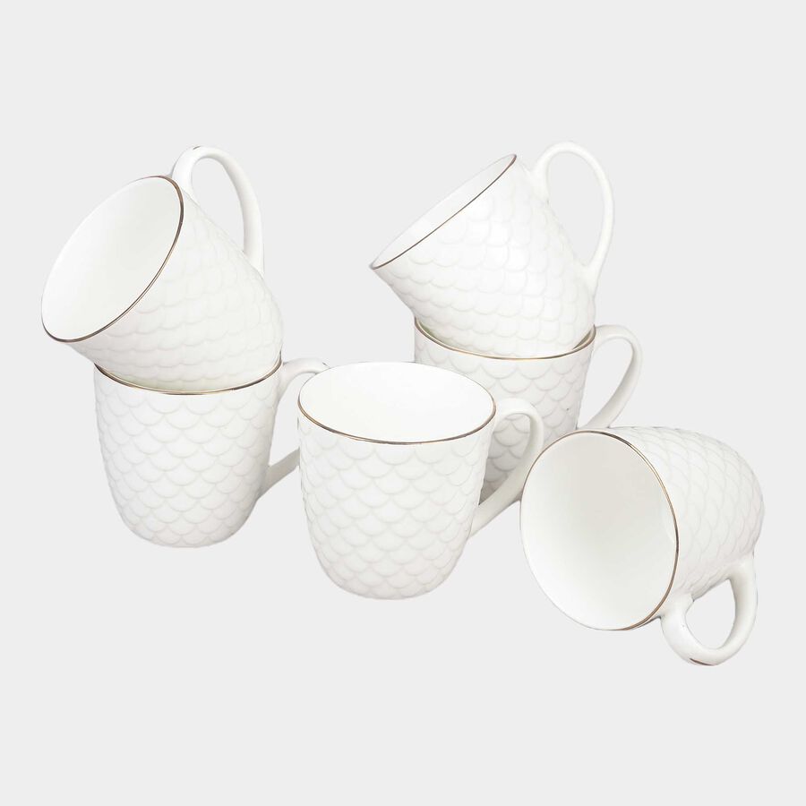 220 ml Bone China Mug Set of 6, , large image number null