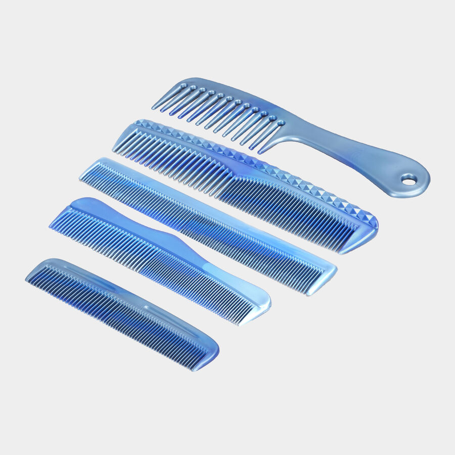 Plastic Hair Comb, Set of 5, , large image number null