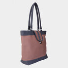 Women's Peach Polyurethane Tote Bag, , small image number null