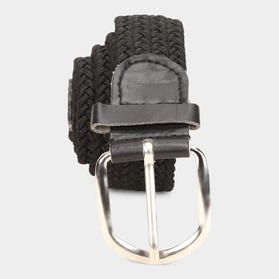 Women's Black Nylon And Polyester Belt, , large image number null