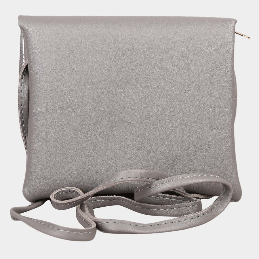 Women's Polyurethane Envelope/Zipper Sling Bag, , large image number null
