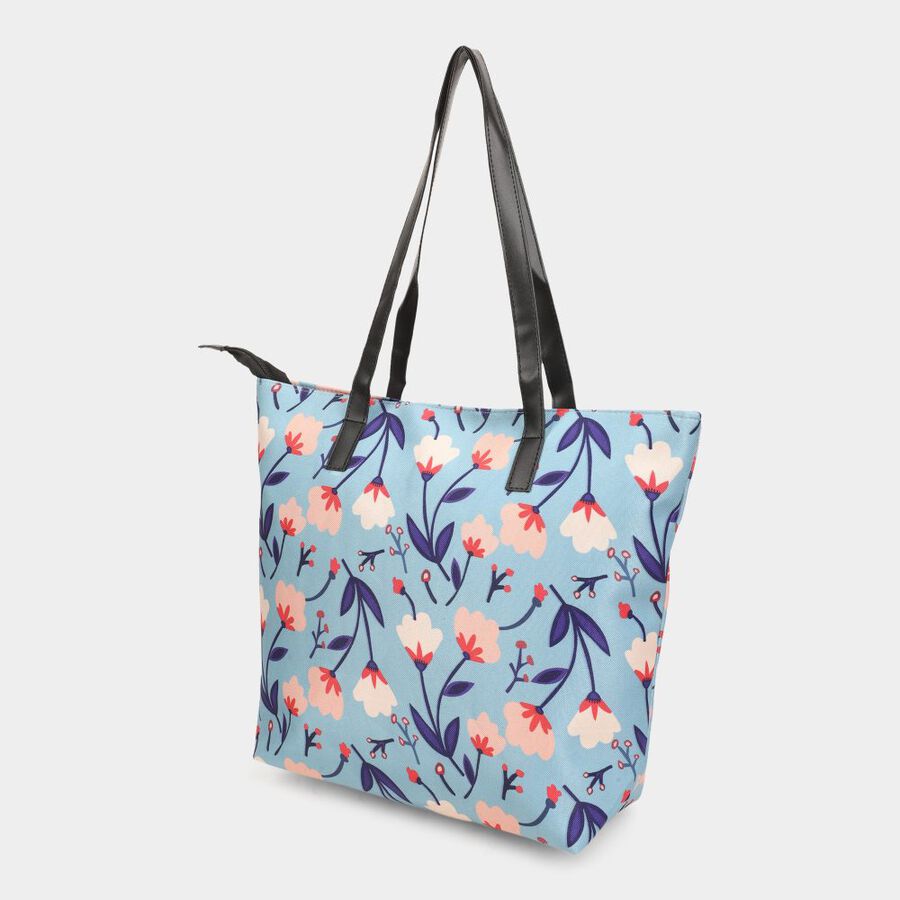 Women's Colour Block Fabric-Polyester Tote Bag, , large image number null