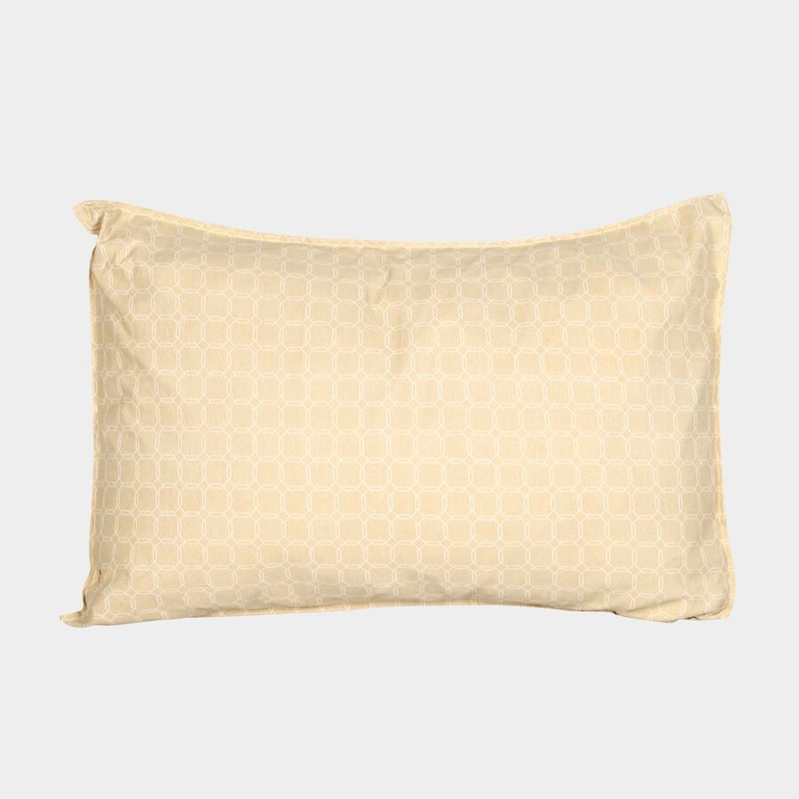 Beige Cotton Pillow Cover, , large