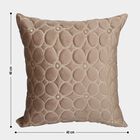 Beige Polyester Cushion Cover, , small image number null