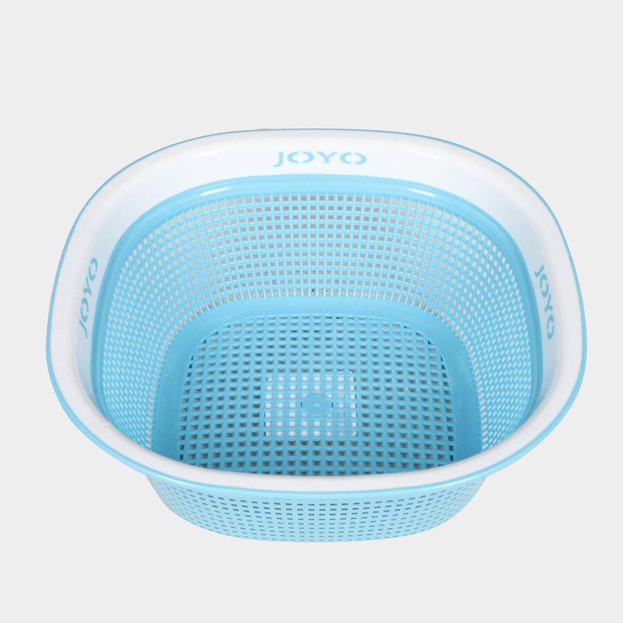 Blue Plastic Basket, , large image number null