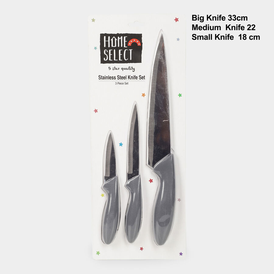 Steel Knife Set of 3, , large image number null