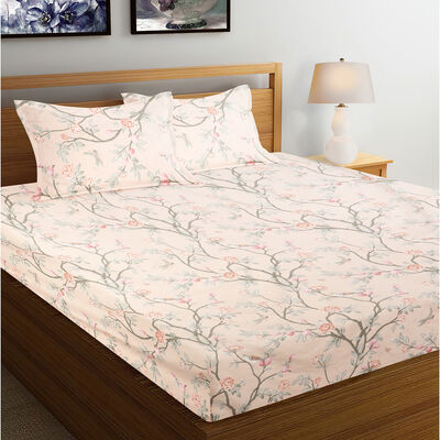 135 GSM White Microfiber Double Bedsheet